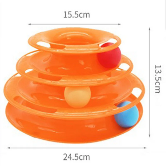 Three-layer cat toy