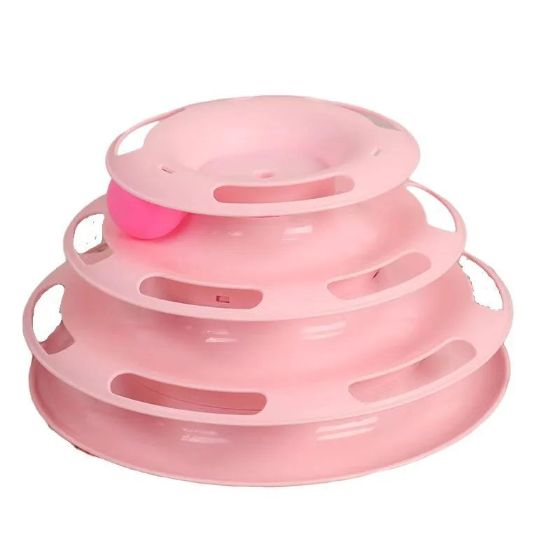 Three-layer cat toy
